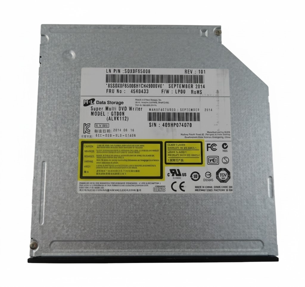 Lenovo ThinkCentre Super Multi DVD-RW SATA 12.5MM Drive - 45K0433