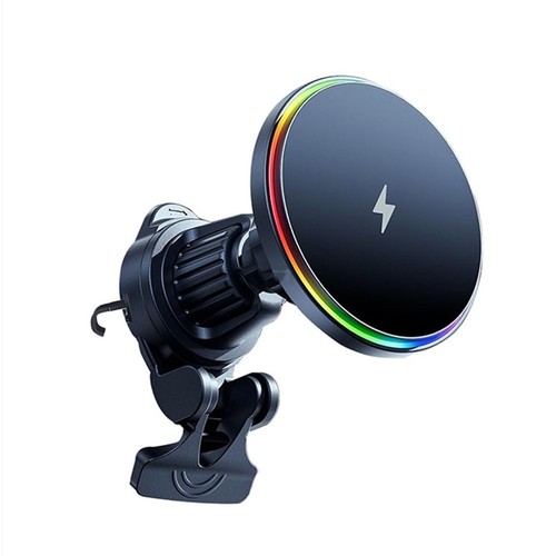 Adjustable Magnetic Car Wireless Charger 15W with RGB Lighting Feature - Zdjęcie 11 z 12