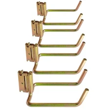 4 Pack E Track Heavy Duty Shovel Hanger Large Steel Tool Hook Double J Hook f...