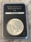1926 Peace Silver Dollar $1 Silver Coin Genuine Uncirculated 90% Silver