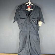 Dickies Women's Short Sleeve Coveralls in Navy Blue - Size M/M/M