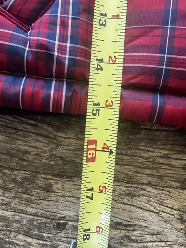 Janie and Jack Reverible Puffer Vest Red Tartan Plaid & Navy Fleece Size 2T $74 - Picture 9 of 9