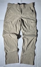 NWT Wrangler Tech Cargo Pants Water Resistant UPF 50 Khaki Tan Men Size 32 x 29