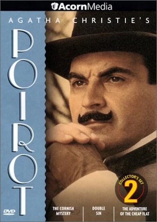 Agatha Christie's Poirot, Set 2 (DVD, 2002) Cornish Mystery, Double Sin, Cheap..