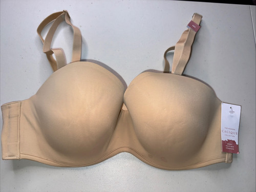 Lane Bryant Cacique Boost Multi Way Trägerloser BH Gr. 38C Beige Neu mit Etikett gepunktet