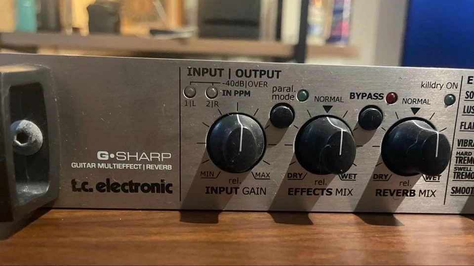 TC Electronic G-Sharp Guitar Effects 1U Rack Processor Great Reverb Chorus Delay - Image 3 of 4