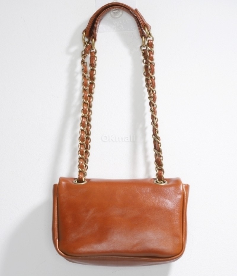 Vivienne Westwood アニタ チェーンレザーショルダーバッグ Vivienne Westwood ANITA CHAIN SHOULDER BAG Brown Leather