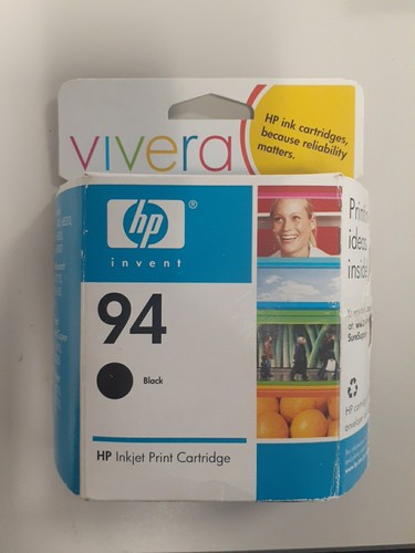 HP 94 Ink Cartridge - Black (C8765WN) Sealed Box.