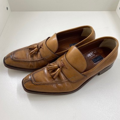 A. Testoni Leather On Dress Tassel Loafers US 9.5 Brown | eBay display picture 1
