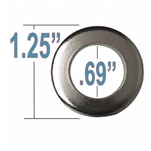 10 x Cragar SS Cragar SST estilo cromo Mag rueda tuerca arandela en orificio central Foto 2 de 3