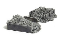 Bar Mills 1006 N Scale Coal Bin -- Unpainted Resin Castings pkg 2