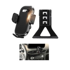 soukeo Upgraded Car Phone Holder Santa Fe 2019-2023/Hybrid 2021-2023, Black