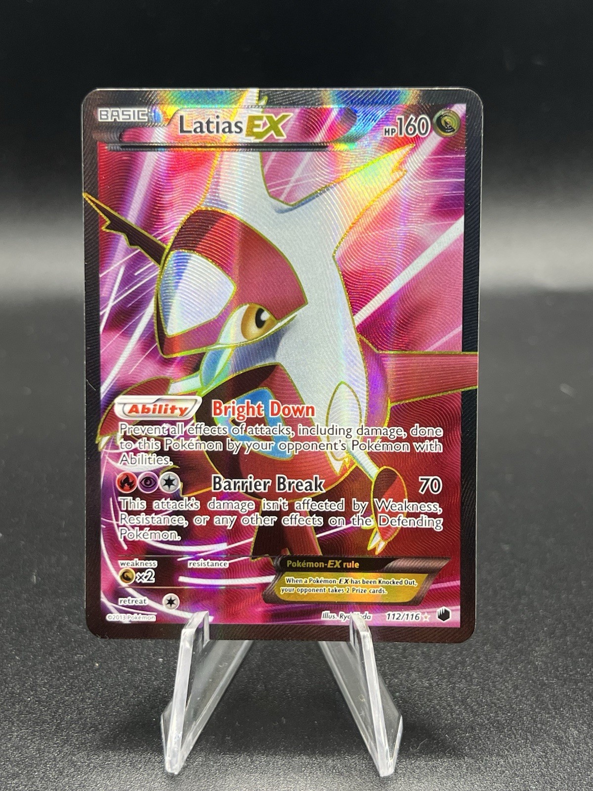Pokemon TCG Latias EX Plasma Freeze Full Art Holo 112/116 NM XM1