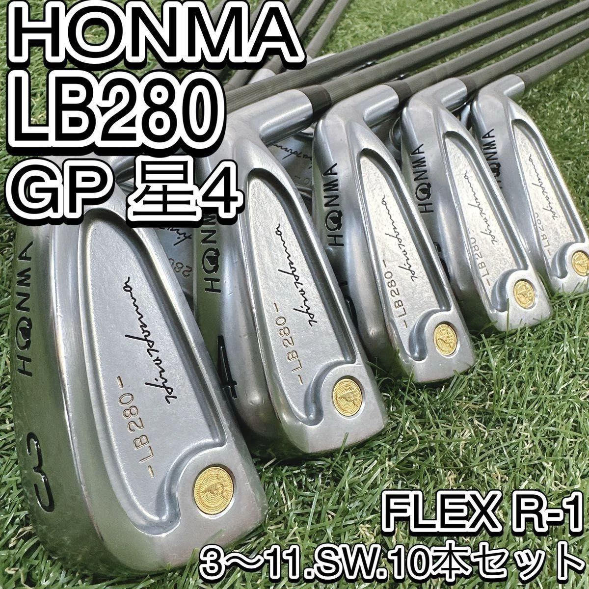 Honma NEW LB-280 4-Star Iron Set 10pcs 3-11 SW Graphite Flex R-1