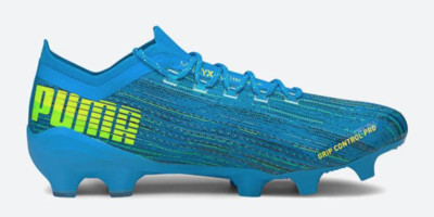 Puma Ultra 1.2 FG/AG Fußballstiefel/Brandneu in Verpackung/Nrgy blau gelb Alarm/UVP £180