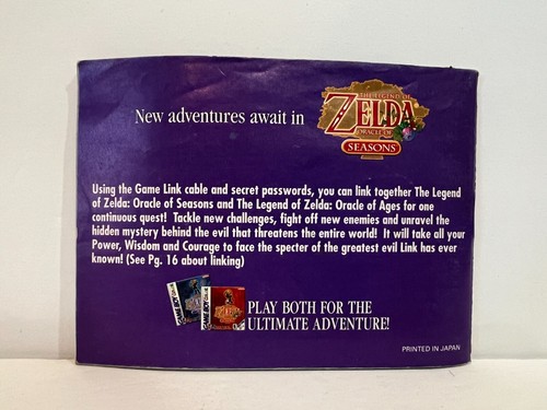 The Legend Of Zelda Oracle Of Ages (Color Game Boy) Nintendo - Solo manual - Imagen 2 de 5