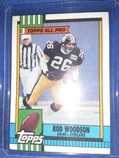 1990 Topps Football Rod Woodson # 179 Pittsburgh Steelers  MVP HOF
