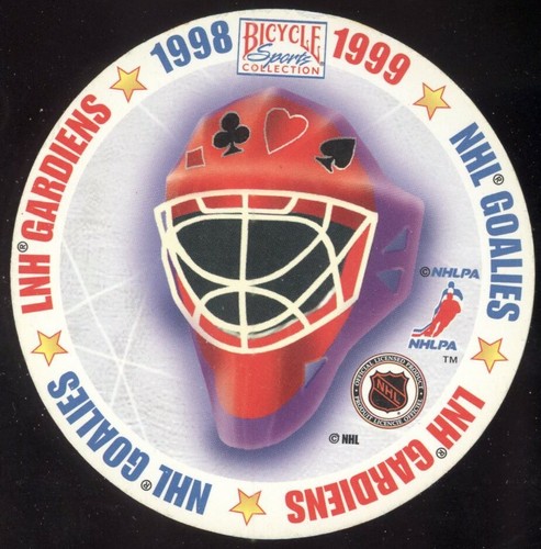 1998-1999 Bicycle NHL Goalies Playing Cards Discs ROY HASEK OSGOOD SEE LIST - Picture 42 of 78