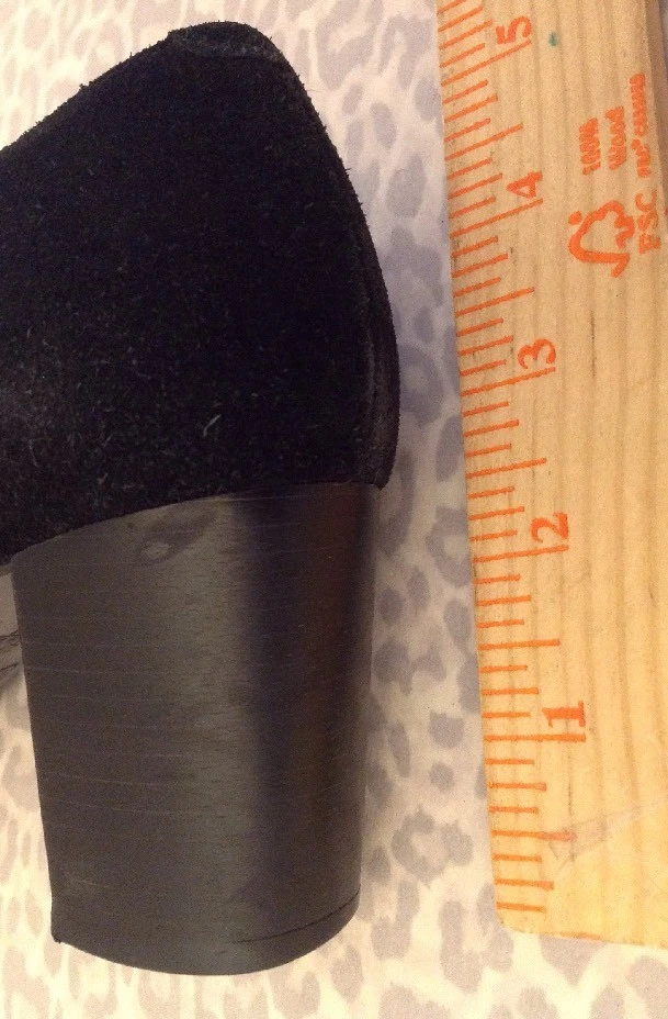 Zapatos de salón de gamuza negros 9 1/2 para mujer Foto 3 de 4