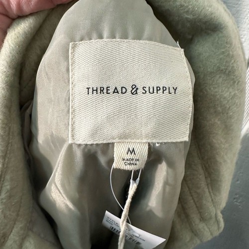 Thread & Supply Camel Shirt Jacket Shacket Size Medium NWT - Picture 7 of 9