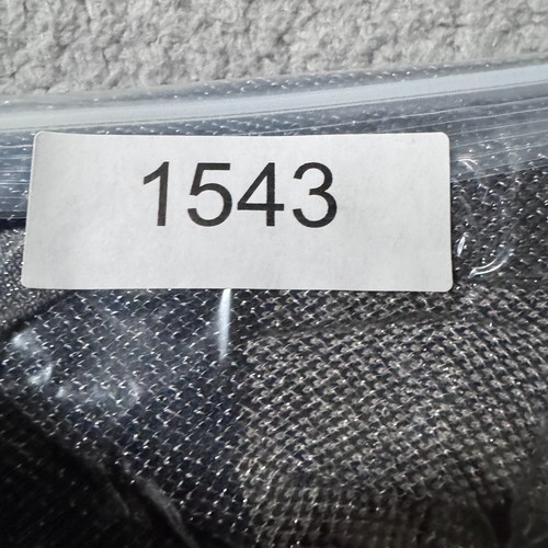 Alfani Shirt Damen Größe Medium V-Ausschnitt Langarm Farbblock Glitzer Oberteil Tee - Bild 6 von 6