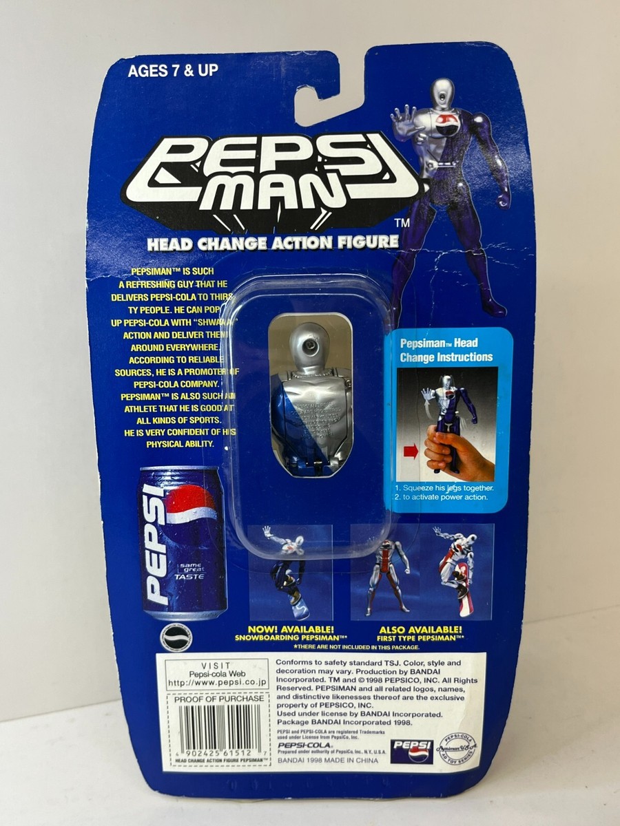 pepsimanさま専用 PEPSIMAN HEAD CHANGE ACTION FIGURE New Blue Model 5.9 inch