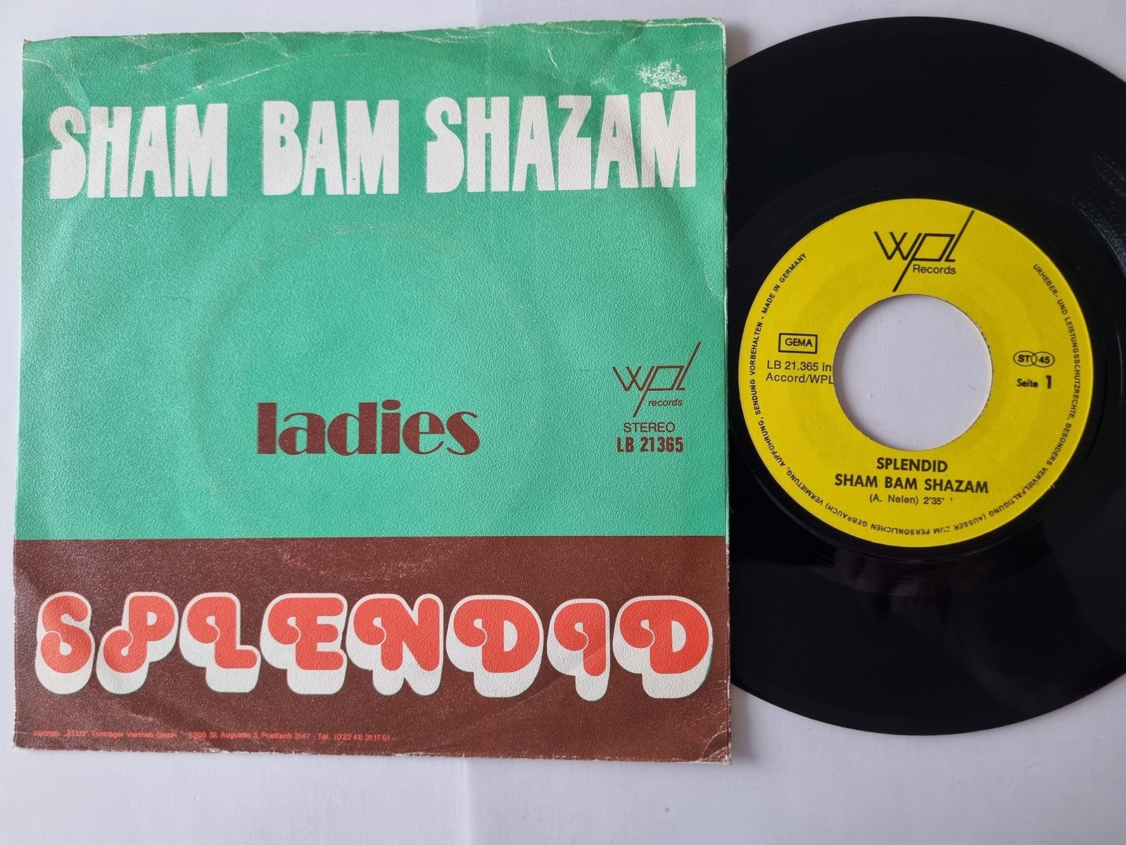 Spendid - Sham Bam Shazam 7'' Vinyl Germany