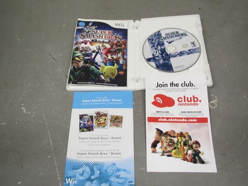 Super Smash Bros Brawl Nintendo Wii 2008 Game Complete w/ Manual CIB Inserts - Picture 7 of 10