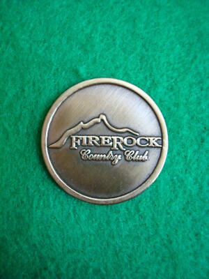FireRock Country Club Golf Ball Marker Metal Putting Coin Fountain Hills Arizona