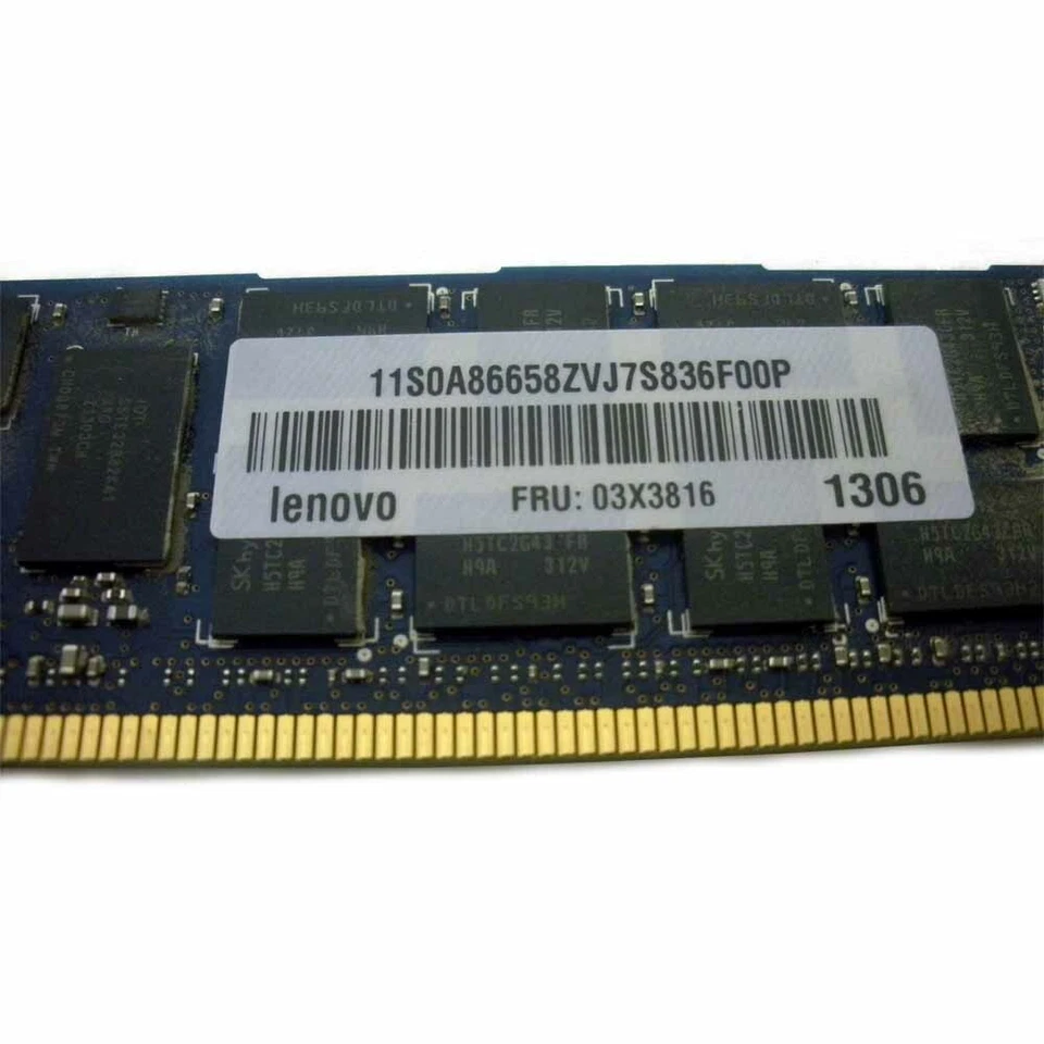 Lenovo/IBM 03X3816 Memory 8GB 2RX4 PC3L-10600R DDR3 1333MHz - Image 2 of 3