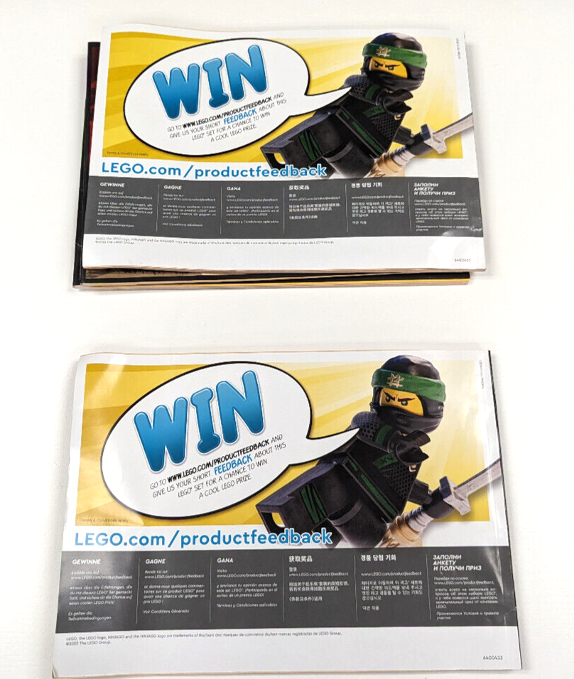 New Lego -Instruction Manual Only - 71766 Ninjago Lloyd's