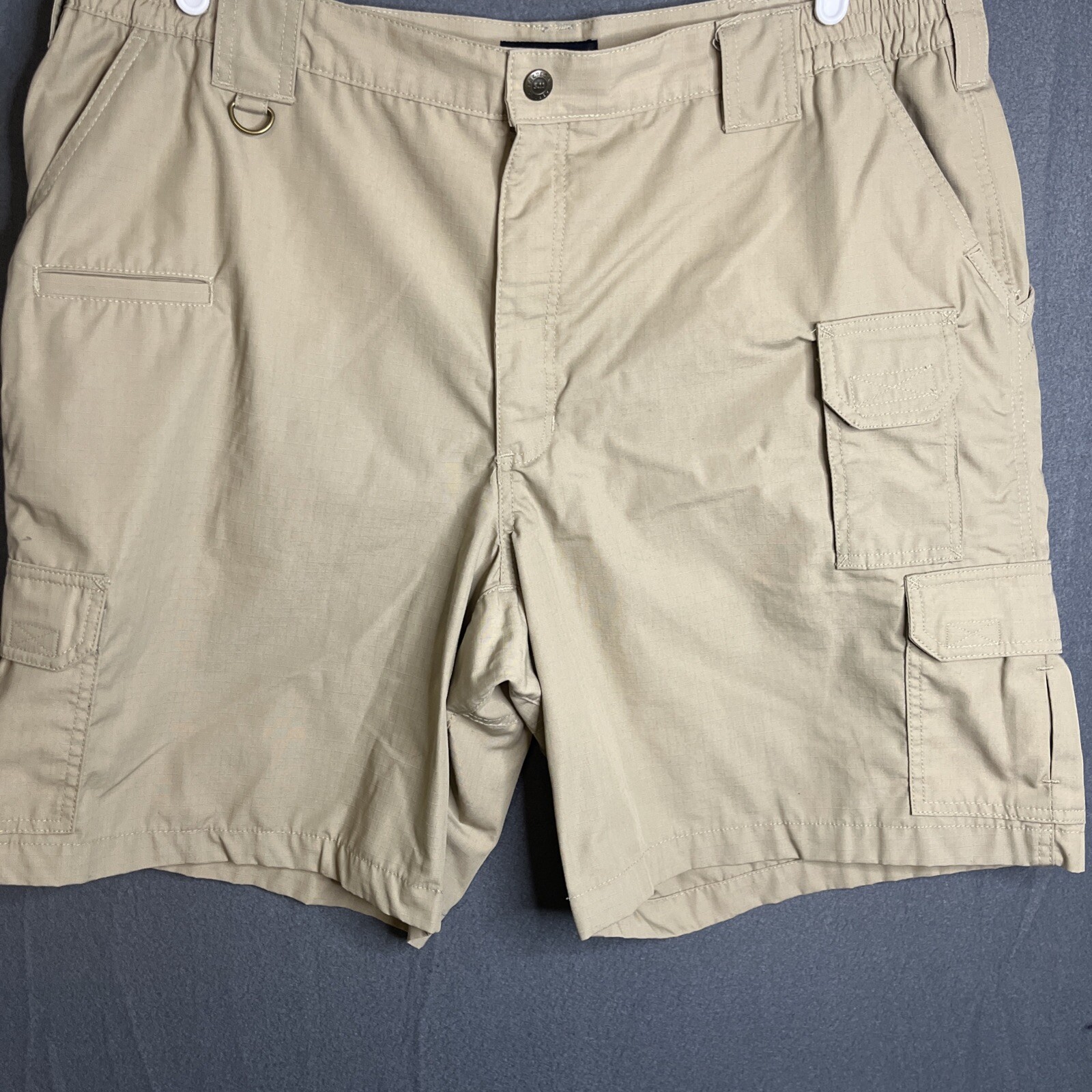 5.11 Tactical Taclite Pro Ripstop Cargo Shorts Men's 42 Beige Military Stretch