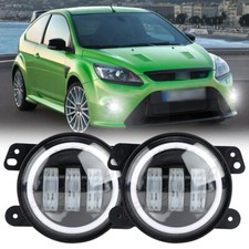 For 2012 2013 2014 Ford Focus Front Bumper Led Fog Light Lamps Pair 4inch Round