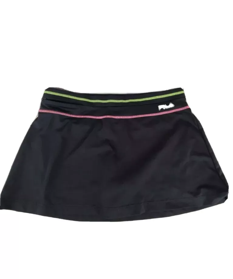 huwelijk Overtreffen Eigenlijk Fila Sport Womens Tennis Skort Black Sport Skort Drawstring SIZE XS | eBay