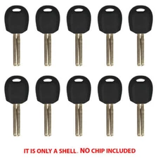 Key Shell Case Compatible with Kia Uncut Blade Non Chip KK10 (10 Pack)