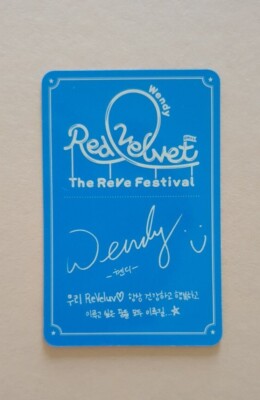 RED VELVET THE REVE FESTIVAL Mini Album Day 1 Official PHOTOCARD