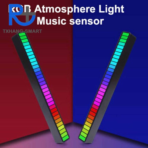 32 LED RGB Car Atmosphere Light Bar Music Sound Control Rhythm Lamp A2TS - Picture 3 of 9