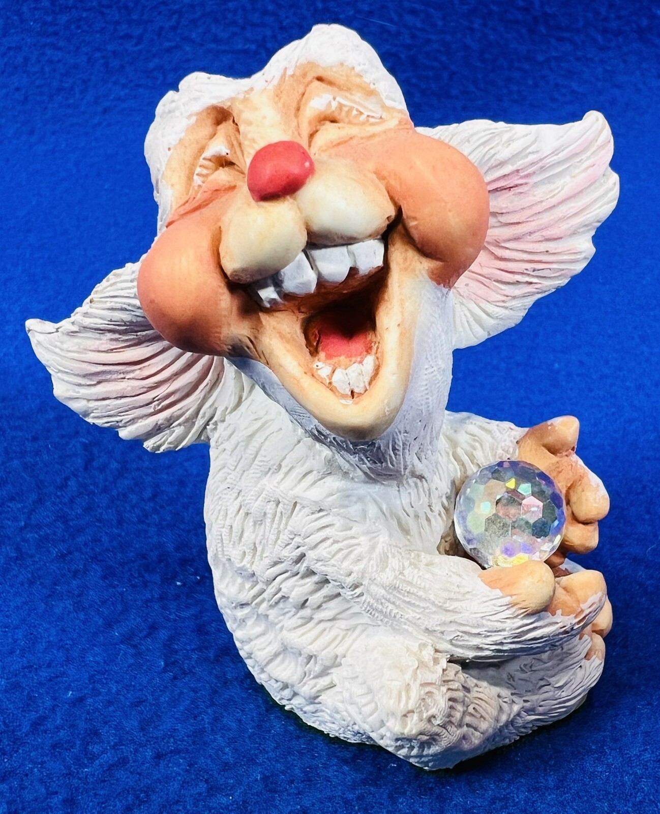 Vintage 1988 World of Krystonia Panton Laughlin Poffles Figurine with Crystal
