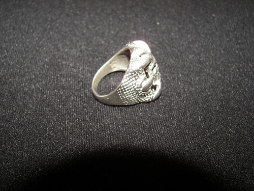 Thrifted Jewelry - Men's Size 11.5 Skull Facet Ring - Picture 5 of 5