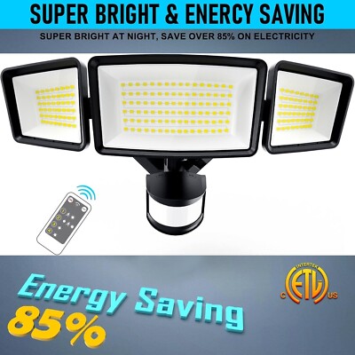 3500LM LED Security Outdoor Light Motion Sensor IP65 Waterproof Wall Lamp