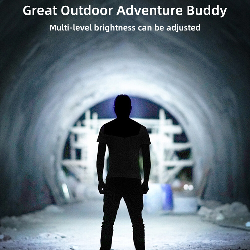 COB+LED Headlamp USB Rechargeable Headlight Work Light Bar Head Band Lamp NEW