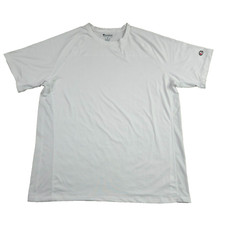 Champion Authentic Athletic Wear Men Crew Neck Short Sleeves T-Shirt XL White