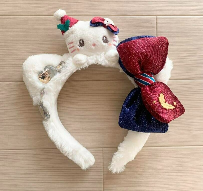 USJ Hello Kitty Christmas Fluffy headband Universal Studios Japan