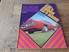 Motor Manual Magazine July 1972 - Holden SS 4 Door VGC