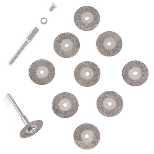10 Stck. 16-60 mm Diamant Schneidrad rotierende Klinge beschichtet Trennscheibe Schaft 1/8" - Bild 41 von 116
