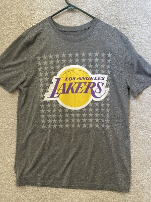Los Angeles Lakers Lebron James Heather Gray T Shirt Size XL