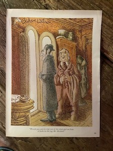 Playboy Art - Gahan Wilson - HAND SIGNED 8X10 AUTOGRAPHED Playboy Magazine Page.