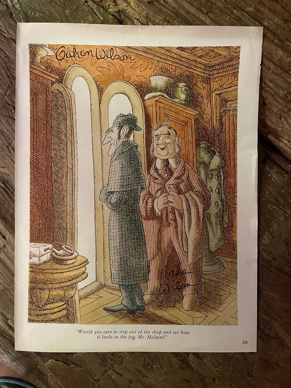 Playboy Art - Gahan Wilson - HAND SIGNED 8X10 AUTOGRAPHED Playboy Magazine Page.