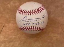 LIVAN HERNANDEZ MVP 1997 WS  SIGNED AUTOGRAPHED M.L. BASEBALL BECKETT AUTH