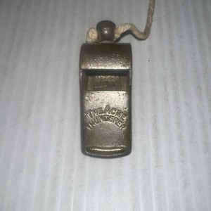 Vintage The Acme Thunderer Whistle Hudson Patent  Sports Peas Present Rustic